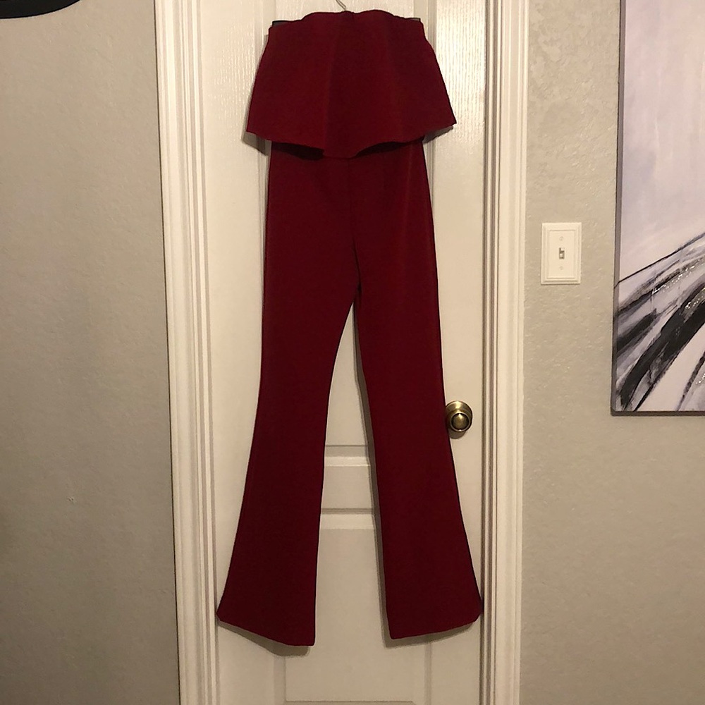 Gianni Bini Women Strapless Red Romper Sz XS